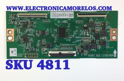 T-CON PARA TV HISENSE / NUMERO DE PARTE 289320 / RSAG7.820.11100/ROH / H41802PNJ49A3 / PANEL HD500Y1U51-TBL2\S0\GM\ROH / DISPLAY T500QVN03.7 / MODELO 50A6GX3